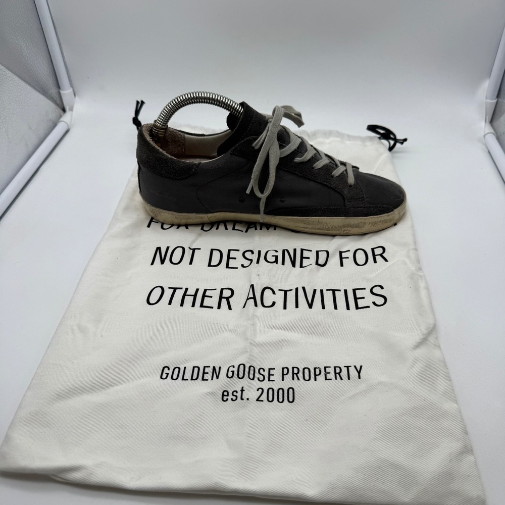 Golden Goose Superstar Sneakers Gray Suede Made in Italy Size 36 LEFT SHOE ONLY!